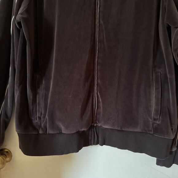 Vtg Puma Velour Full Zip Track Jacket Brown | Mens XL - Picture 5 of 16